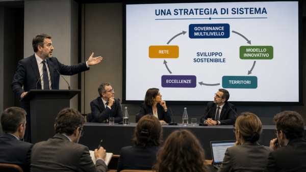 Conferenza con relatore e presentazione su governance, territori ed eccellenze